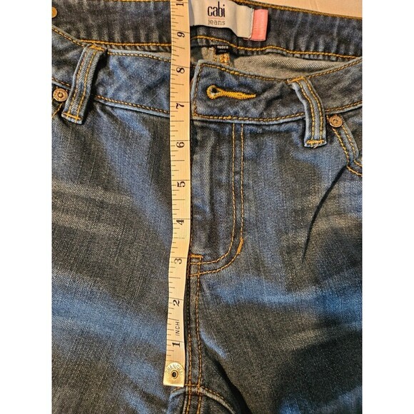 Womens CAbi Jeans Sz 8 Slim Leg Boyfriend Distressed Denim 3045 - Picture 9 of 13